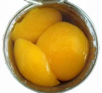 Canned / tinned yellow peach halves / dice / slice in light syrup or in pear juice