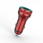 Car Charging Accessories Dual Usb Car Charger Adapter 2 Usb Port Led Display 3.1a Smart Car Charger For Iphone Mobile Phone
