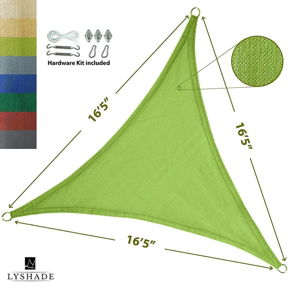 Car park shade sail sun shadow sail  uv triangle /shade sail awning outdoor fabrics