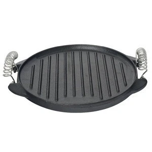 Cast Iron Grill with two ear single burner camping use