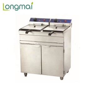 CE approved commercial 22+22L 2 tank commercial electric deep fryer