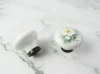 ceramic handle with zinc alloy furniture knobs and handles