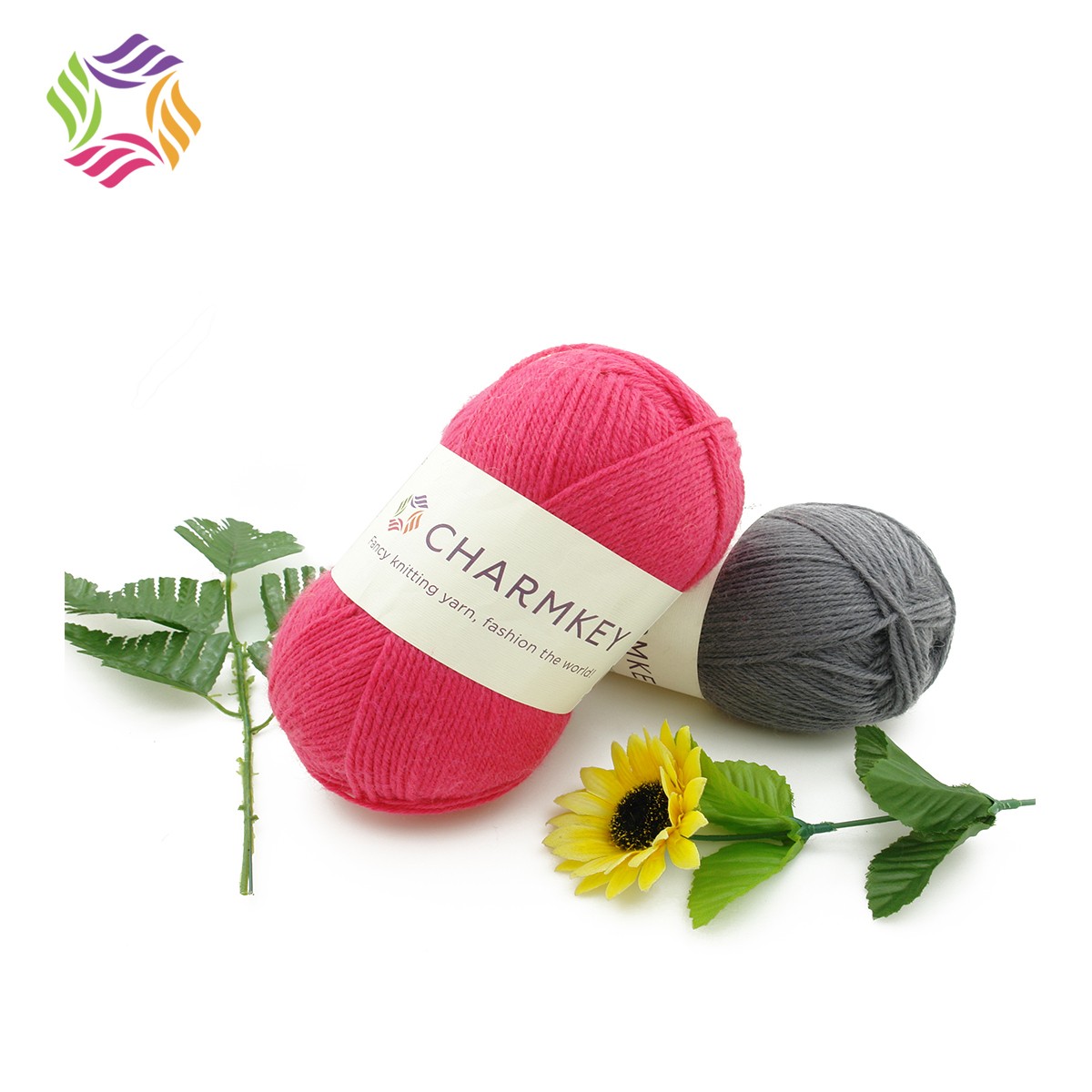 Charmkey 70%Superwash Wool 30%Nylon Blend Knitting Yarn for Wholesale