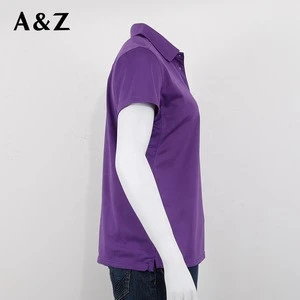 Cheap 100% polyester polo women t shirt from China