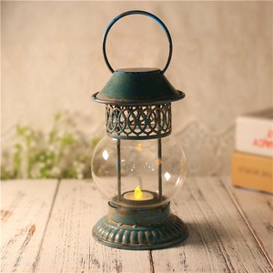 Cheap Antique Blue Storm Moroccan Lantern