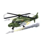 Cheap intelligence educational track army plastic military helicopter model toy brick