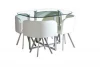 Cheap Modern Dining Table Chairs SET 4/6 Seater Glass top Dining Tables