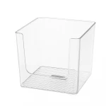 Cheap portable plastic clear book makeup storage rack