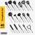 Import Cheap Price 40-Piece Stainless Steel Cooking Utensils Tools Non-Stick Kitchen Utensils set from China