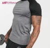 Cheap price Top quality Custom your own logo Gym room uniform Polyester spandex Quick dry Round Neck Blank Gym T Shirt for men