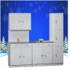 Cheap Steel Kitchen Cabinets / Kitchen Cabinet Design / Metal Kitchen Furniture