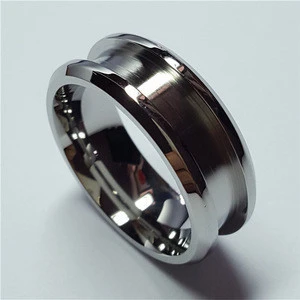 Cheap wholesale 1 channel stainless steel blank ring for inlay