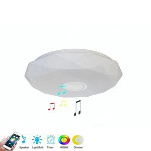 Children acrylic bluetooth speaker lamp rgb dimmable smart led ceiling Light
