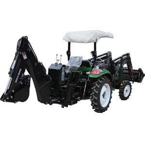China 35hp 40 hp  4WD 4x4 small agricultural machinery Price  mini garden farm tractor with front loader and backhoe for sale
