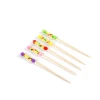 China Eco Friendly Packaging Cute Cocktail Stick Bamboo Round Toothpick Wholesale