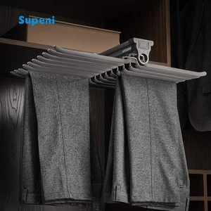 China Factory Supeni hanger trousers rack soft close pants rack sliding shoe rack