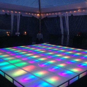 China factory Waterproof Rechargeable LED stage light dance floor for night clubs disco