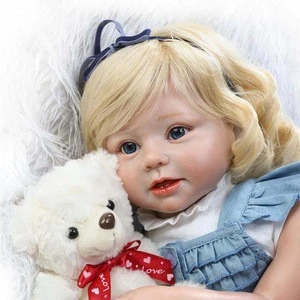 China Manufacturer Alive Real Looking 29 Inch 70cm Soft Silicone Girls Princess  Doll