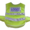 China Manufacturer Supply Breathable Adjustable Flashing LED Lights Mesh Warning Safety Vest With White High