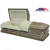 Import China urns hot sale funeral supplies 20 ga steel metal coffin casket from China