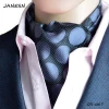 Chinese Factory Quality Dotted Ascot Polyester Cravat Tie For Men Favourite Gifts