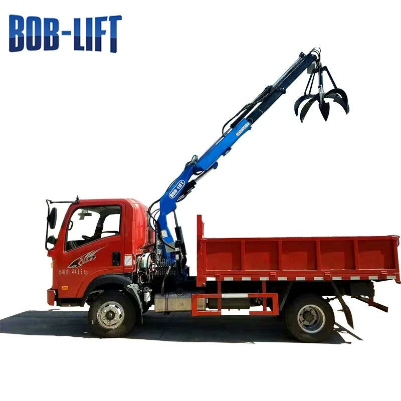 Chinese forest small lift truck mounted crane manufacturer, CE certificate
