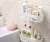 Import Chinese hot sales New design multi-function shower shelf rack plastic bathroom shelves with hook from China