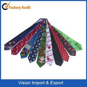 Chirstmas items party cosmetics colorful necktie fashionable neckwear