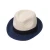 Import Classic grey beige dark blue colors fedora straw paper braid hat for women men from China