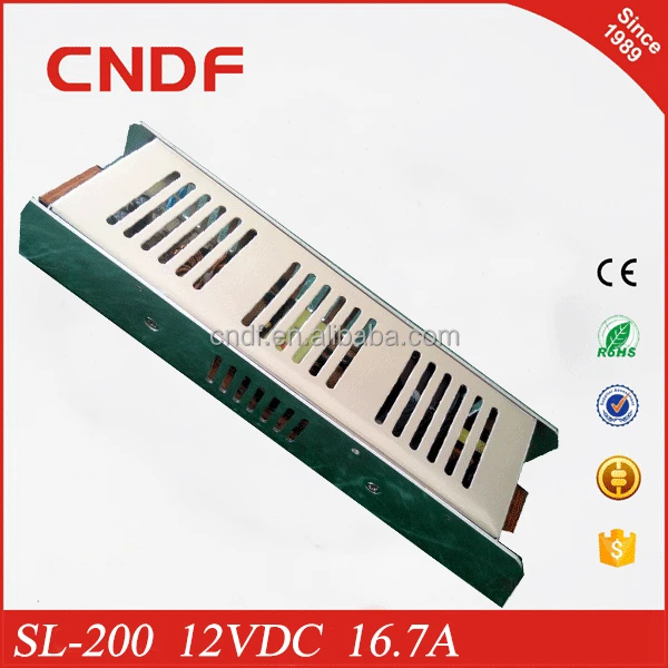 CNDF slim power supply pc with 24VDC 200W 8.3A SL-200-24