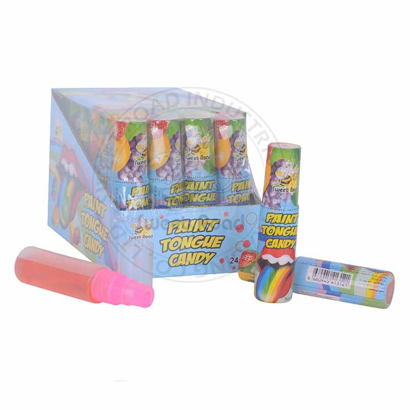Colorful Fruity Flavor Sour Spray Candy
