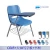Import colorful school training plastic chair with writing pad and book net from China