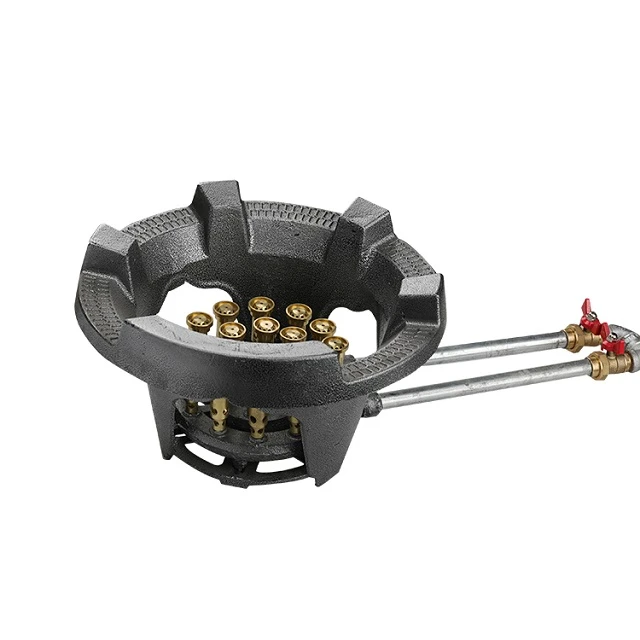 Commercial high pressure burner stove Cast Iron Brass Nozzle 18 burner jet gas Stove