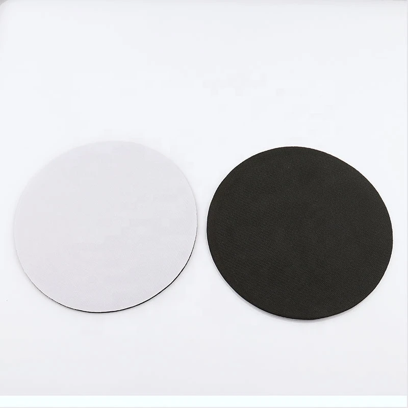 Computer Accessory White Round Sublimation Neoprene Mouse Pads 170mm
