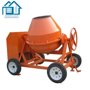 Construction machinery diesel self loading 1 yard mini small portable 350 liter concrete mixer