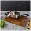 Cook Wear 18cm Kitchen Milk Pots and 2In1Die Cast Food Cooking Sauce Pans Set Stainless Steel