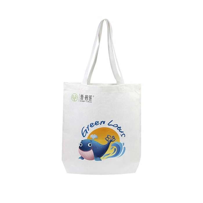 Cost-effective Custom Printing Standard Size White Tote Bag Cotton