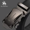 cowhide Luxury brand jeans waist belt Business retro alloy Quality metal automatic buckle Leather belt for men
