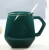 Import Creative simple ceramic mug with lid and spoon diamond cup filled with stars from China