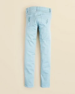 Custom 100% Cotton Wholesale Kids Ripped Jeans/Wholesale Children&#039;s Boutique Clothing