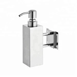 Custom 350ml 500ml 1000ml Liquid Soap Pump Plastic Bottle Top Dispenser Brush Wall Mounted Double Soap Dispenser For Shampoo