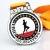 Import custom 50k 5k marathon race running sport metal medals with ribbon from China