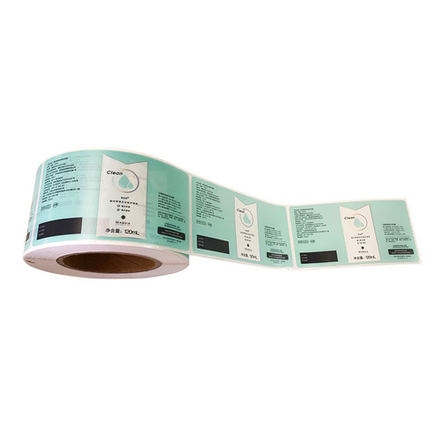 Buy Custom Adhesive Waterproof Bottle Label Printing Clear Transparent ...