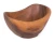 Custom cheap wholesale collapsible rustic large natural acacia wooden fruit vegetable salad mixing serving bowl set with hands