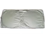 Custom Color and Logo Design Sliver Coated Nylon 170T Sun UV Protection Car Windshield Sunshade