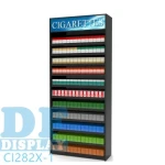 Custom Display Rack Cigarette Display Cabinet Floor Standing Metal E-Cigarette Display Stand Rack Pharmacy Shop Display Case Cigarette Racks for Retail Store