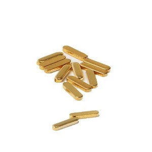 Custom gold-plated copper sheet metal flat gasket rectangular small gasket conductive pogo pin sheet