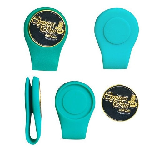 Custom golf accessory golf divot tool with Iron golf silicone hat clip