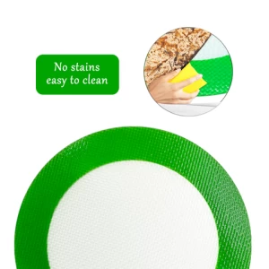 Custom Green or Black With LOGO Silicone Baking Mat Non Stick
