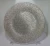 Import custom large crystal colored glass gold rim glass charger plates  beaded from China